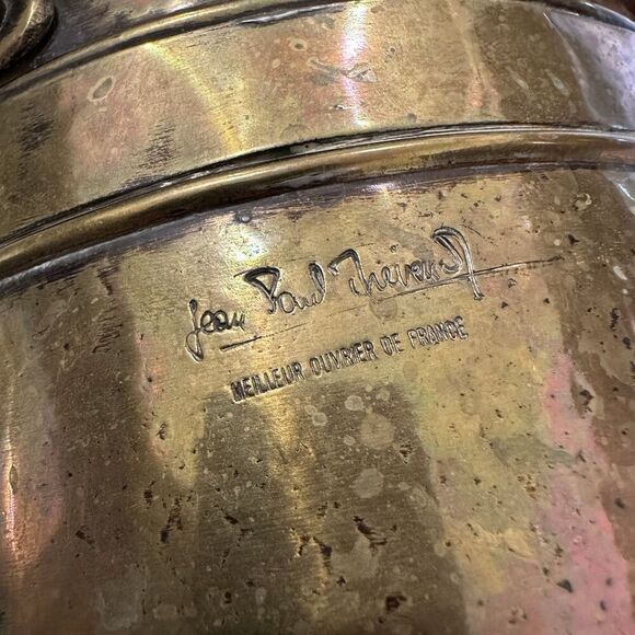 French Copper patina champagne bucket ice bucket Thevenot Jean-Paul Ice Bucket - Picture 8 of 9